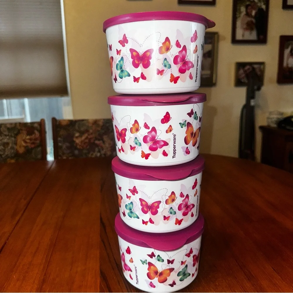 Tupperware butterfly container